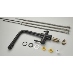 Izer Чёрный. Смеситель для кухни с подключением фильтра для воды AS-875-08