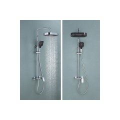 Ares Душевая стойка со смесителем ALS-615-12 Хром