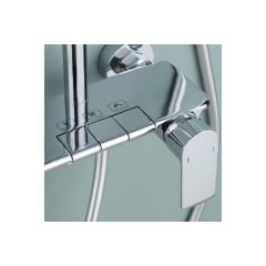 Ares Душевая стойка со смесителем ALS-615-12 Хром