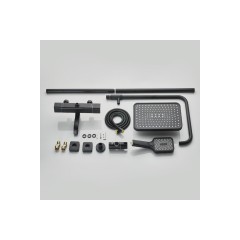 GaLaxy Чёрный матовый. Душевая система с термостатом SDI-1801