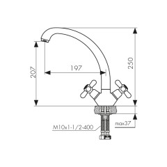 Смеситель KAISER Carlson для кухни 11033