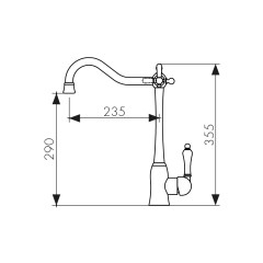 Смеситель KAISER Vincent для кухни 31944-2