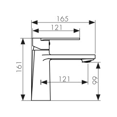 Смеситель KAISER Terso для раковины 70011