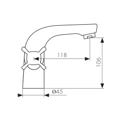 Смеситель KAISER Cuatro для раковины 58011