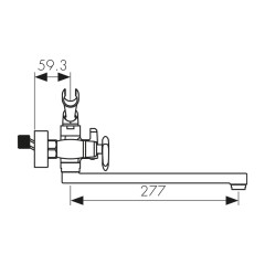 Смеситель KAISER Trio для ванны 57055