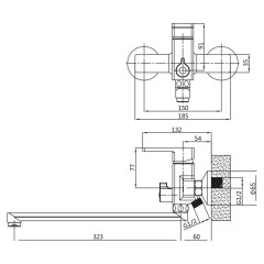 Смеситель для ванны VIEIR V353541