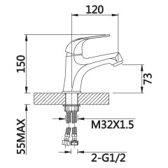 Смеситель для раковины VIEIR V033511