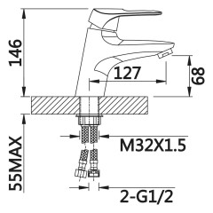 Смеситель для раковины VIEIR V164011