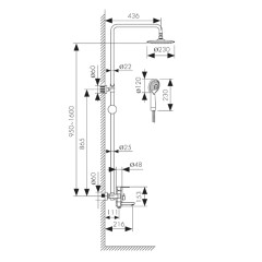 Душевая система KAISER Sonat SX-2060-4
