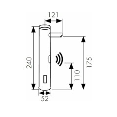 Смеситель KAISER Sensor для раковины 38521