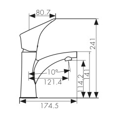 Смеситель KAISER Calla для раковины 71011