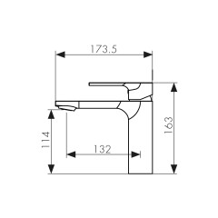 Смеситель KAISER Linear для раковины 59011