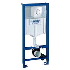 Инсталляция Grohe Rapid SL 38721001, 3 в 1 с кнопкой смыва + унитаз Fubini FB002 Diamond