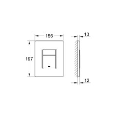 Панель смыва унитаза GROHE Skate Cosmopolitan, 38732EN0