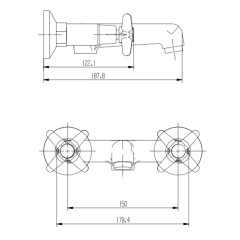 Смеситель для ванны VIEIR V220132