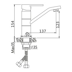 Смеситель для раковины VIEIR V113513С