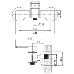 Смеситель для душа VIEIR V353561