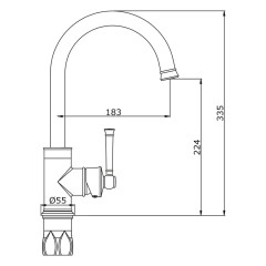 Смеситель для кухни VIEIR V273521D