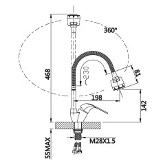 Смеситель для кухни VIEIR V033523