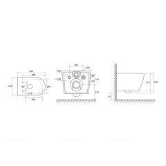 Унитаз подвесной безободковый TECEspring Model R 9700998, с сиденьем микролифт, белый