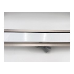 Laguna 1000 мм Душевой трап. Белое стекло