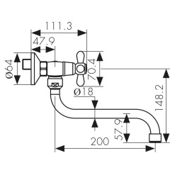 Смеситель KAISER Carlson для кухни 11099