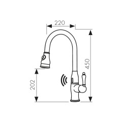 Смеситель KAISER Vincent-Sensor для кухни 31366