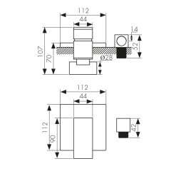 Смеситель KAISER Sonat 34177-1 для душа, скрытого монтажа, рычажный