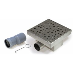 Трап из нежарвеющей стали TIM 150х150 мм с сухим затвором BAD411502