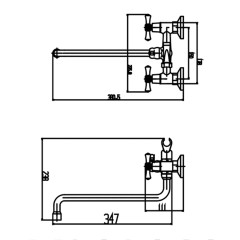 Смеситель для ванны VIEIR V210141