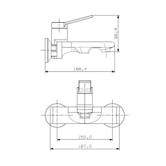 Смеситель для ванны VIEIR V243532