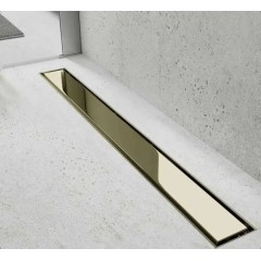 Трап под плитку 70х800 мм TIM, с сухим затвором BAD488002GP золото