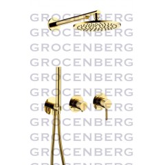 Душевой комплект Grocenberg GB5090 Золото