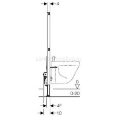 Инсталляция для биде Geberit Duofix 111.520.00.1