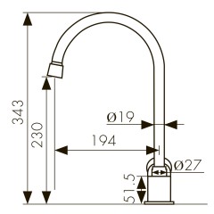 Смеситель KAISER Planet для кухни 14144