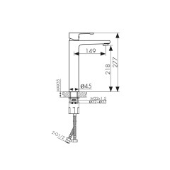 Смеситель KAISER Elite для раковины 01111