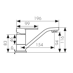 Смеситель KAISER Sonat для раковины 34010