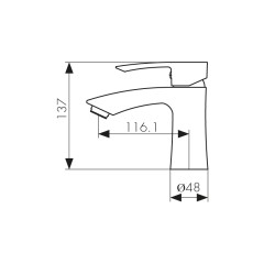 Смеситель KAISER Aurora для раковины 67011