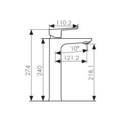 Смеситель KAISER Atrio для раковины 60033