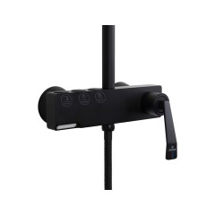 Душевая система KAISER Strike 09182-2 черный матовый