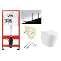Инсталляция ТЕСЕ TECEbase 2.0 9400412, 4 в 1 + унитаз Fubini FB001 Victoria