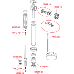 Арматура для бачка унитаза AlcaPlast наливная, нижнее подключение, A18-1/2 00022188