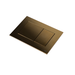 Панель смыва унитаза TECE TECEnow 9240439 с двумя клавишами золото глянцевое