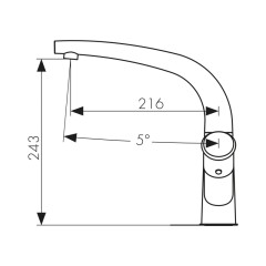 Смеситель KAISER Calla для кухни 71044