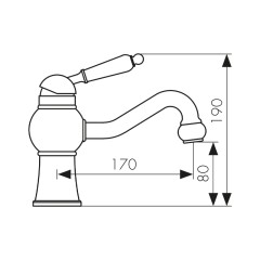 Смеситель KAISER Stone для раковины 61211
