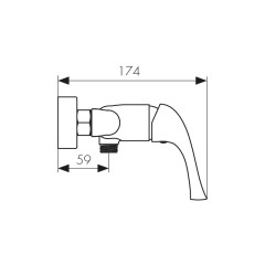 Смеситель KAISER Comba 48077 для душа / кабины
