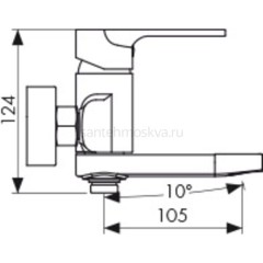 Смеситель KAISER Linear для ванны 59022