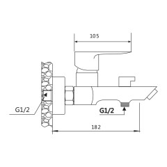 Смеситель для ванны VIEIR V263531