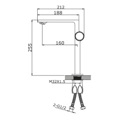 Смеситель для раковины VIEIR V323512