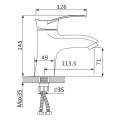 Смеситель для раковины VIEIR V184011